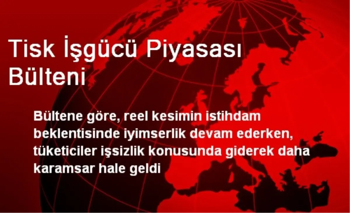 Tisk İşgücü Piyasası Bülteni