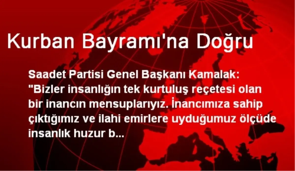 Kurban Bayramı\'na Doğru