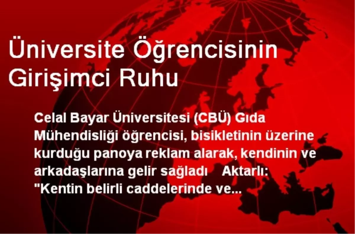 Üniversite Öğrencisinin Girişimci Ruhu