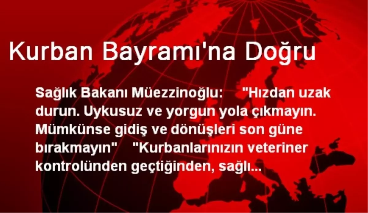 Kurban Bayramı\'na Doğru