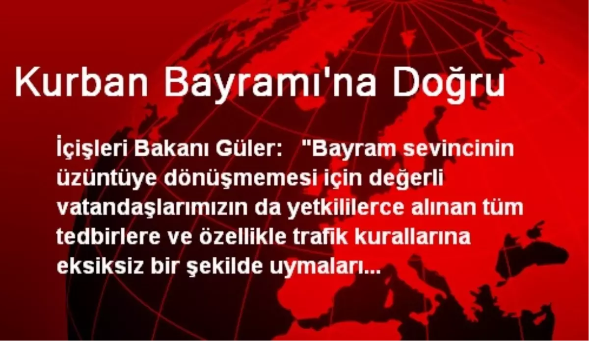 Kurban Bayramı\'na Doğru