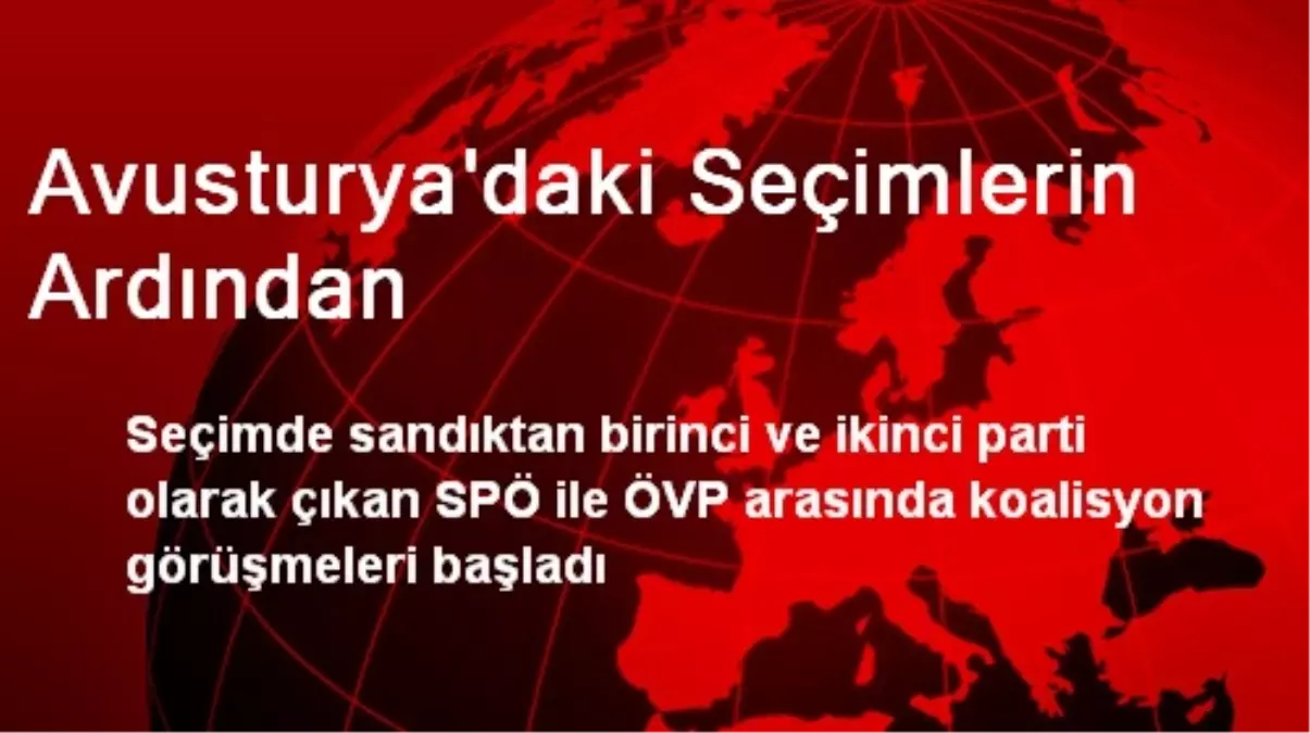 Avusturya\'daki Seçimlerin Ardından