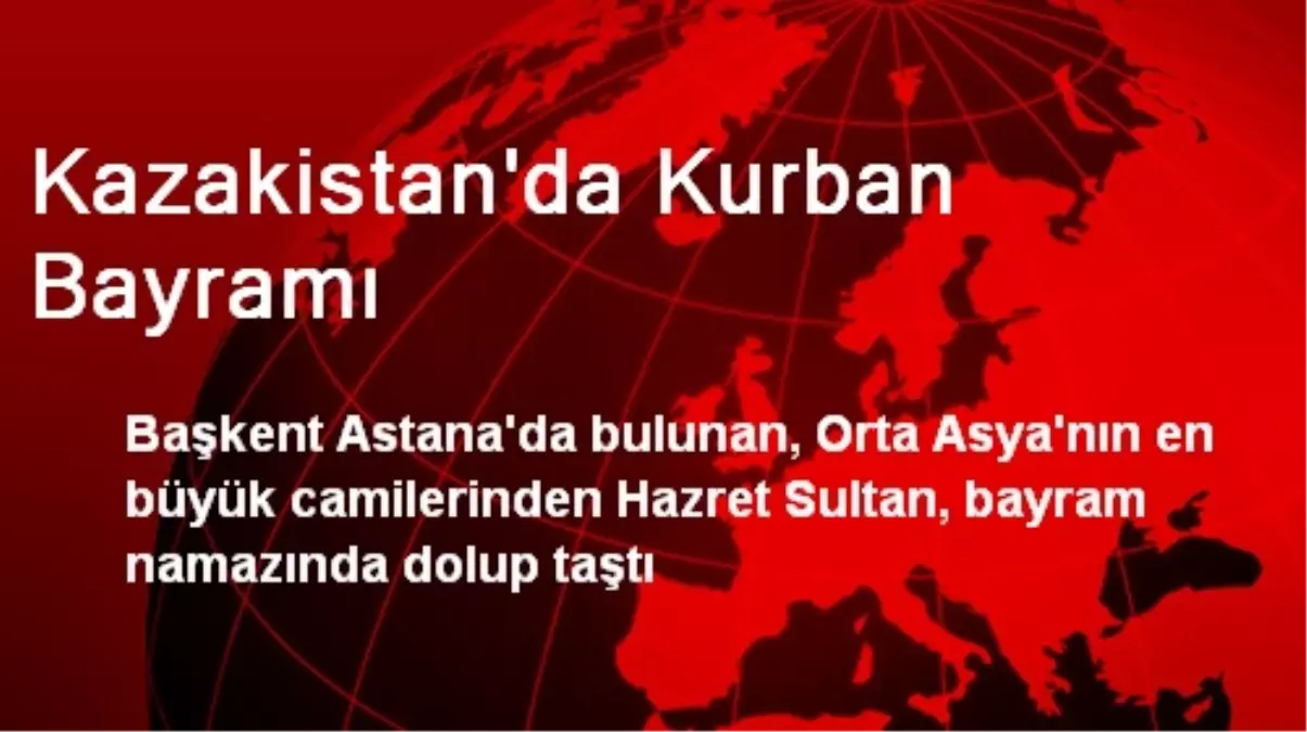 Kazakistan\'da Kurban Bayramı