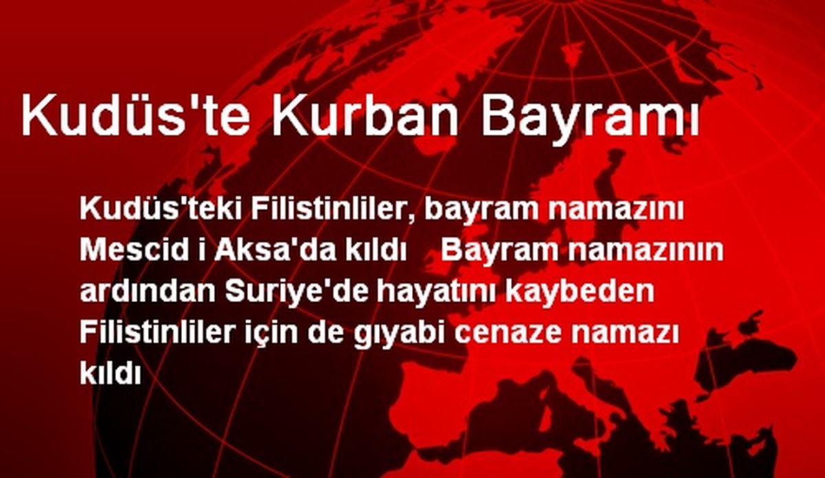 Kudüs\'te Kurban Bayramı
