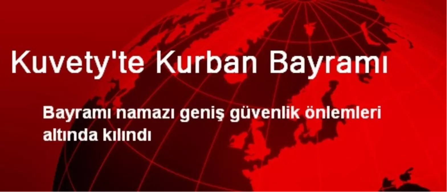 Kuvety\'te Kurban Bayramı