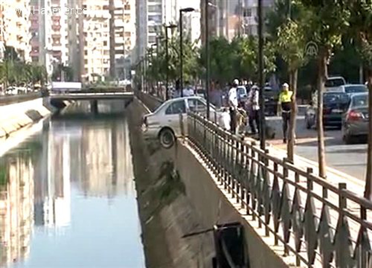 Sulama kanalına düşmekten son anda kurturdu