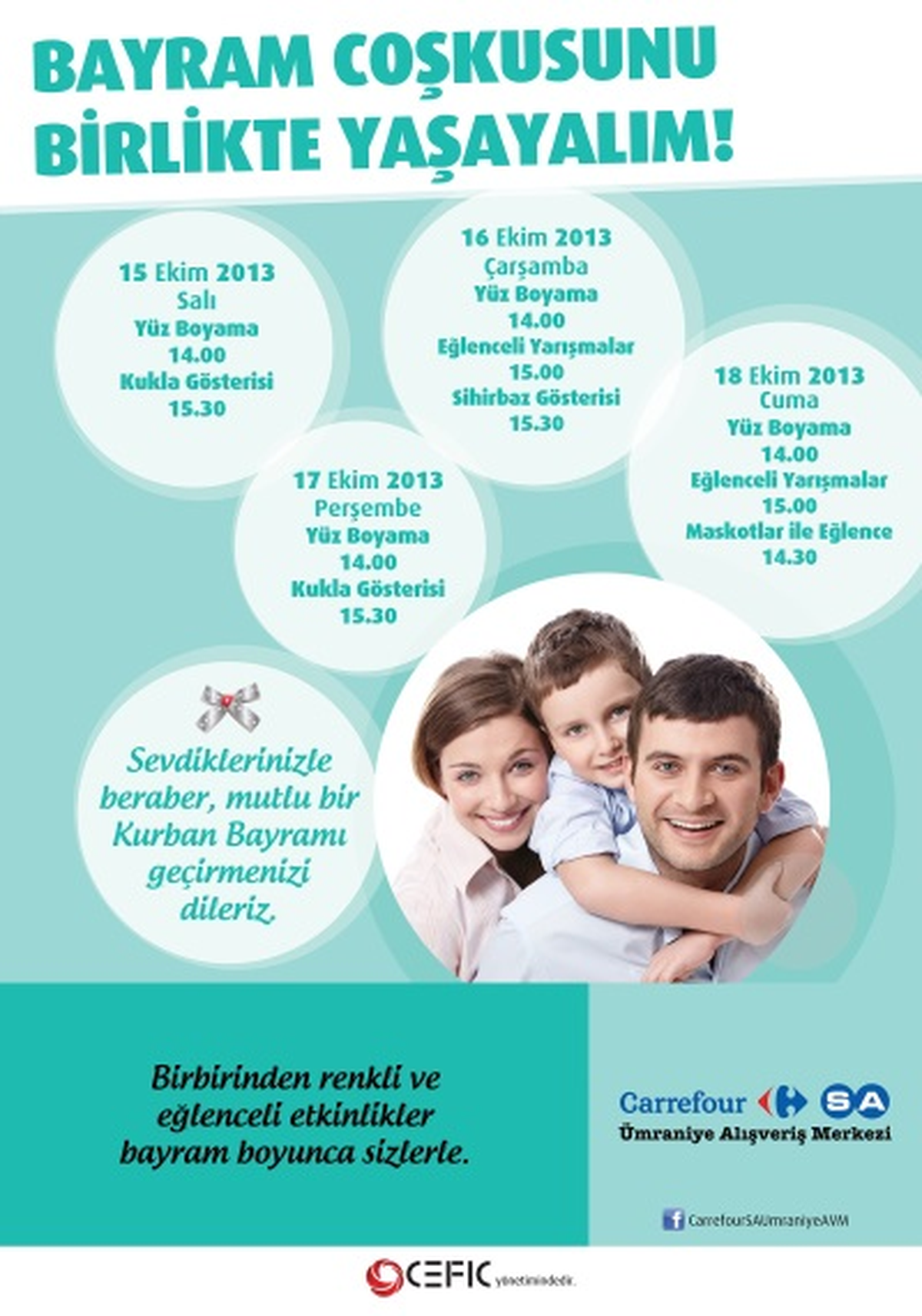 CarrefourSA Ümraniye Alışveriş Merkezi\'nden Kurban Bayramı\'na Özel Sürprizler