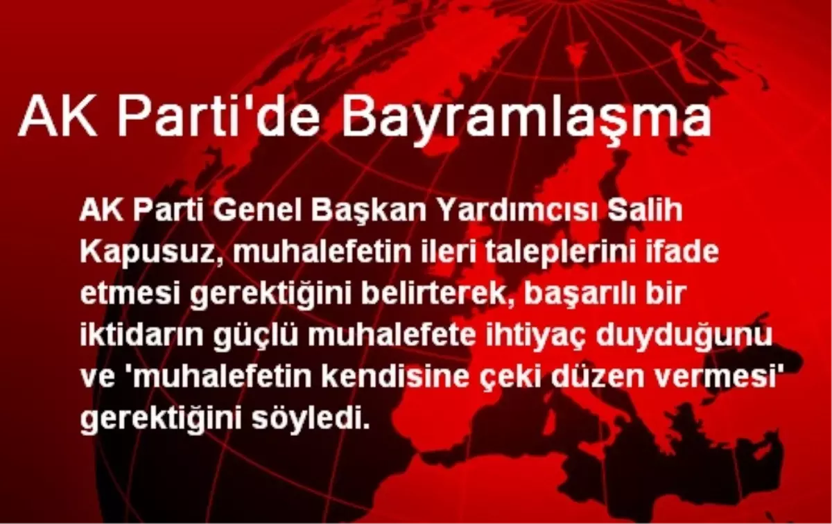 AK Parti\'de Bayramlaşma