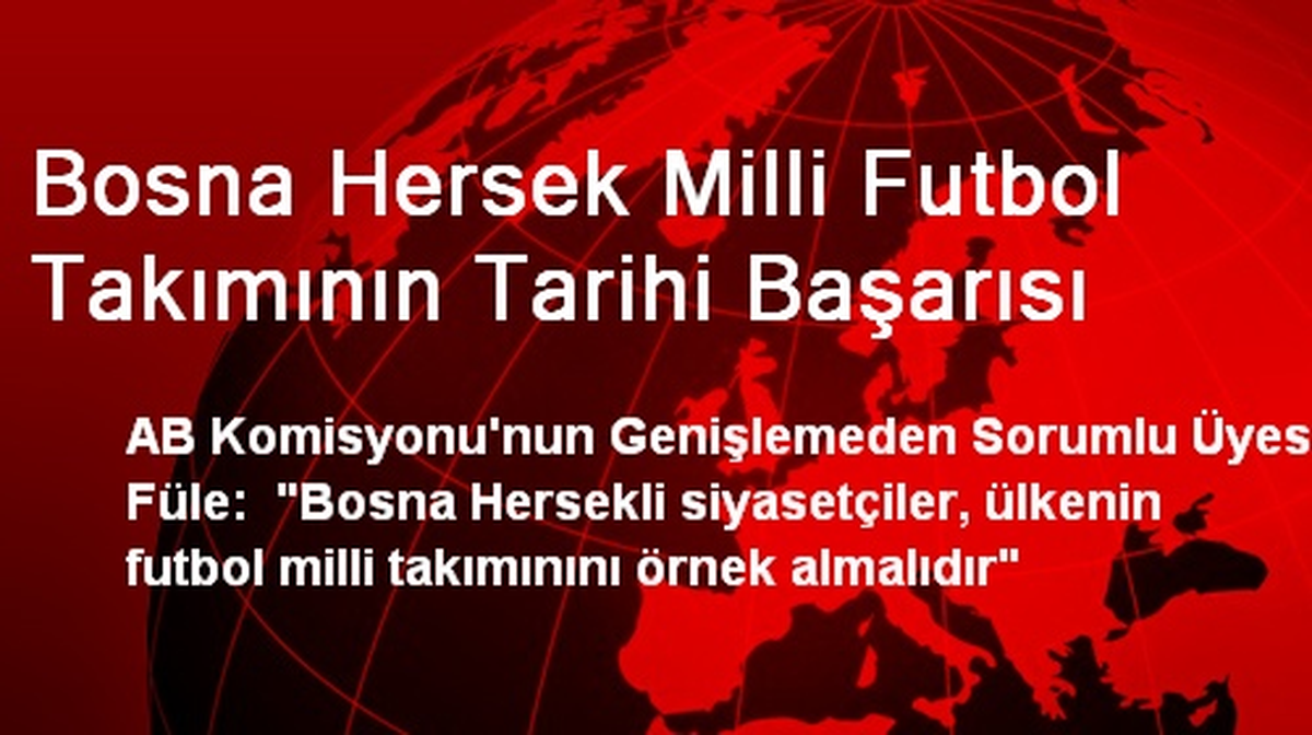 Bosna Hersek Milli Futbol Takımının Tarihi Başarısı