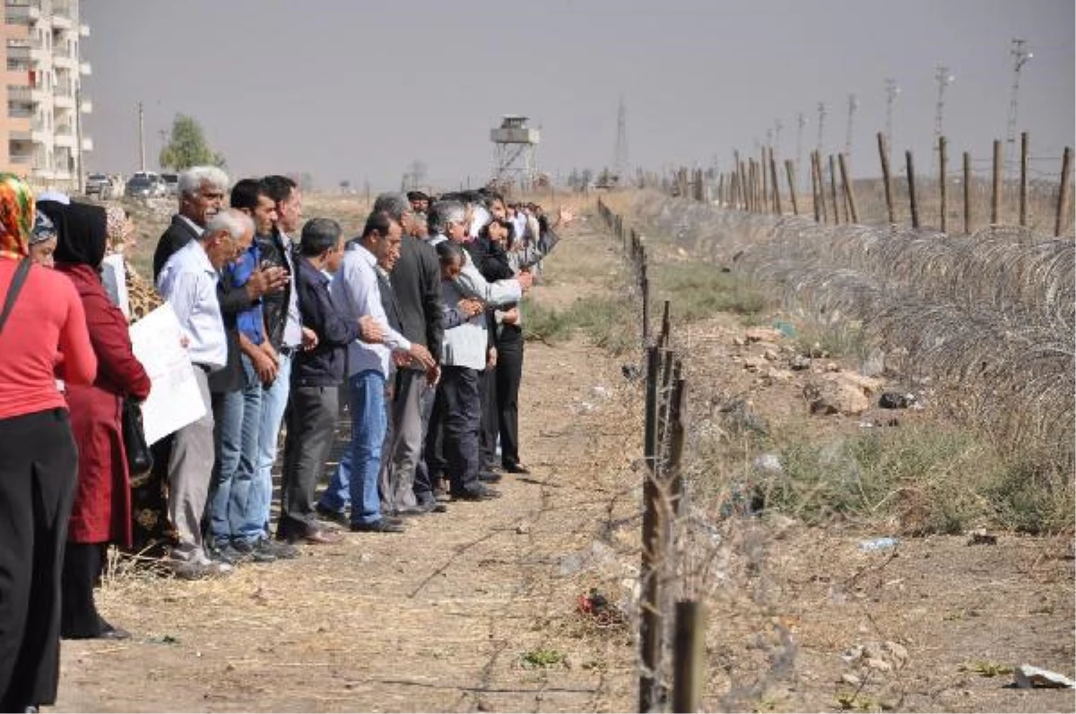 BDP\'lilerden Türkiye-Suriye Sınırında Yapılmak İstenen Duvara Protesto