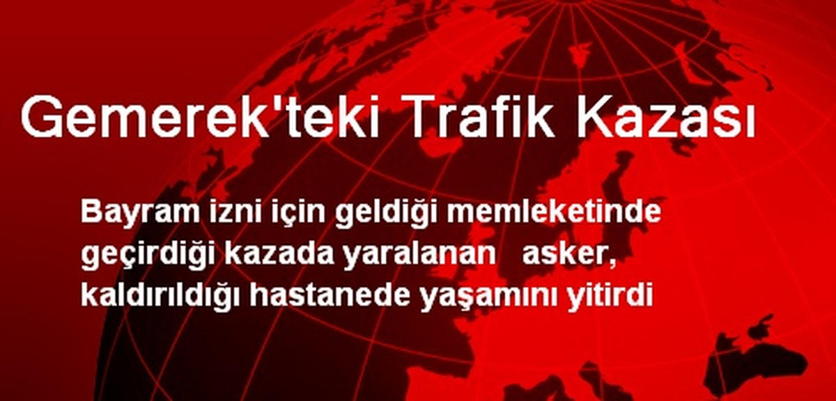 Gemerek\'teki Trafik Kazası