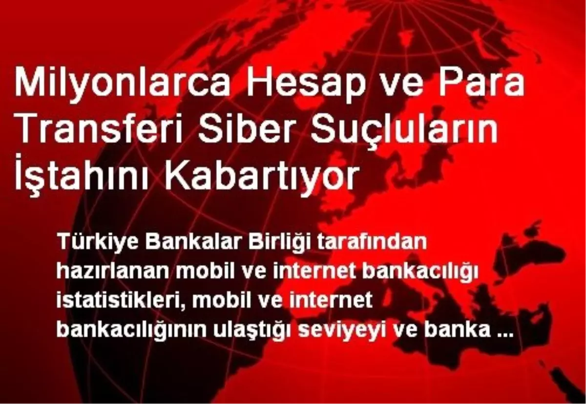 Milyonlarca Hesap ve Para Transferi Siber Suçluların İştahını Kabartıyor