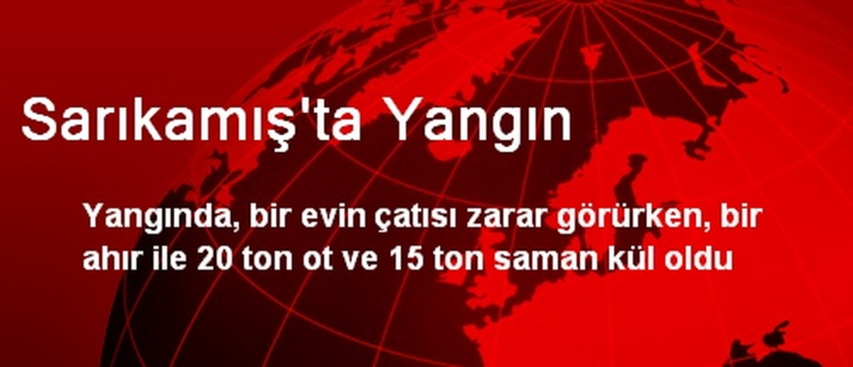 Sarıkamış\'ta Yangın