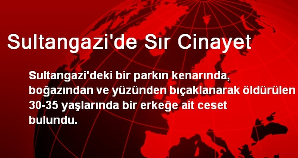 Sultangazi\'de Sır Cinayet