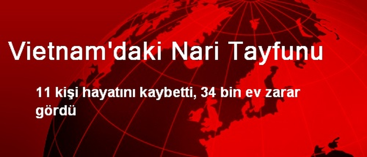 Vietnam\'daki Nari Tayfunu