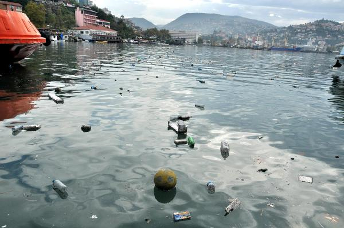 Zonguldak Limanı Yine Çöple Doldu