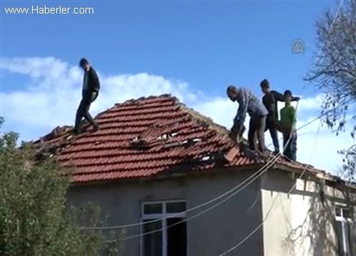 Hortum seralarda zarara neden oldu
