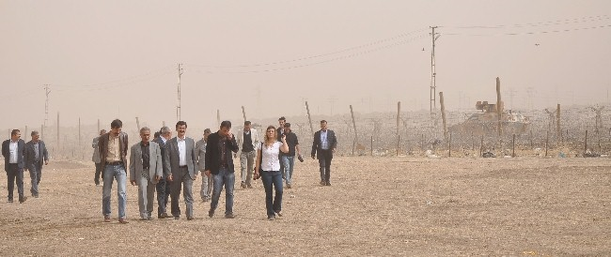 İHD Diyarbakır Şubesi ile Mardin Barosu İstinat Duvarını İnceledi
