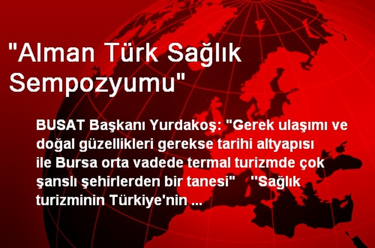 "Alman Türk Sağlık Sempozyumu"