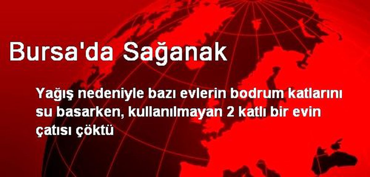 Bursa\'da Sağanak