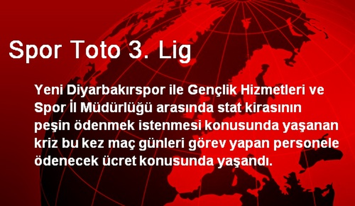 Yeni Diyarbakırsporda Personel Ücreti Krizi
