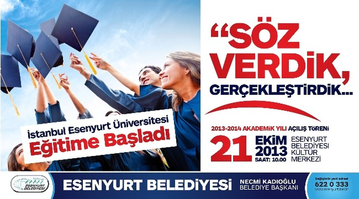 İstanbul Esenyurt Üniversitesi Açılıyor