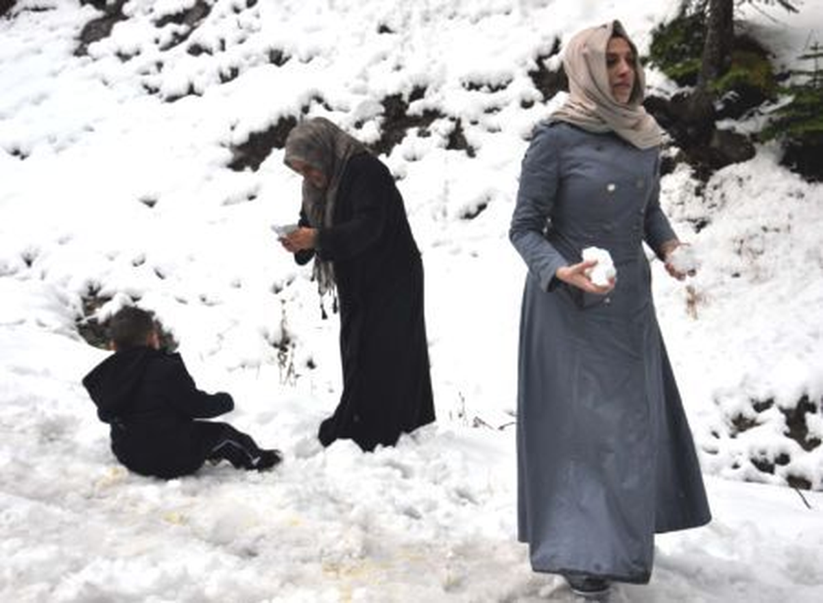 Kartalkaya\'da Kar Yağışı