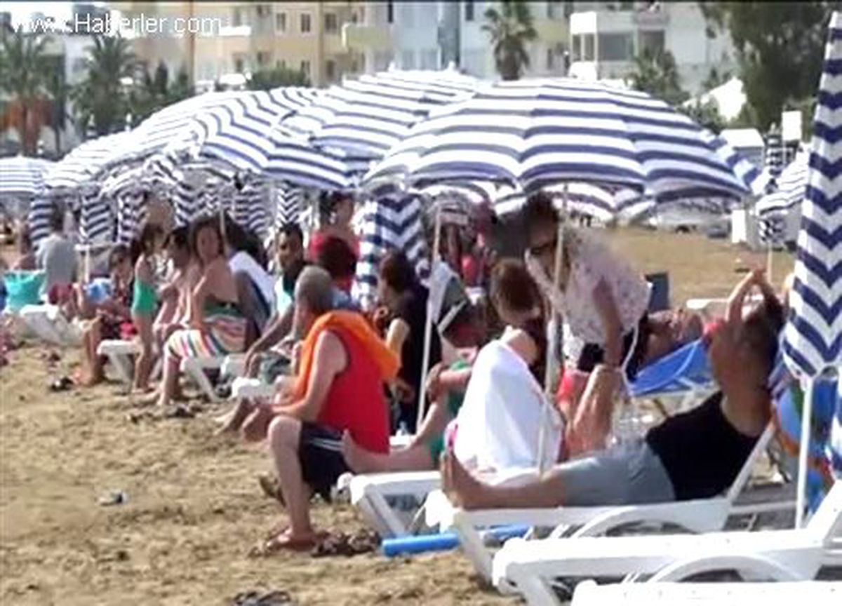 Mersin sahillerinde bayram tatili bereketi