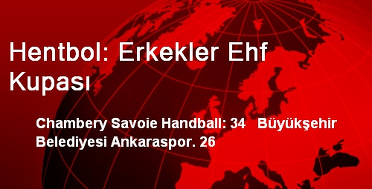 Hentbol: Erkekler Ehf Kupası