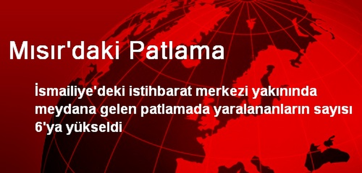 Mısır\'daki Patlama
