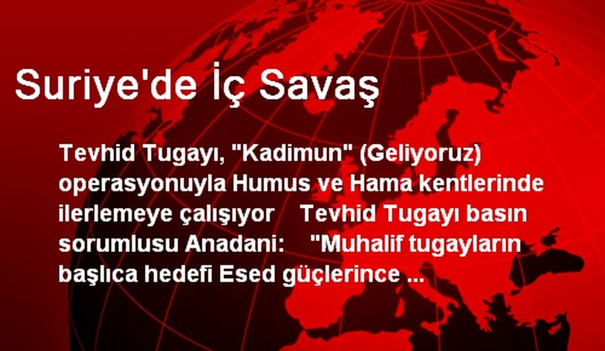 Suriye\'de İç Savaş