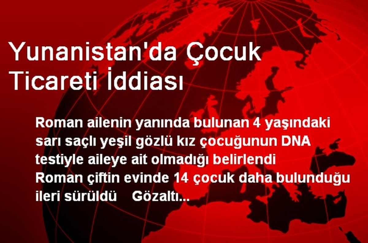 Yunanistan\'da Çocuk Ticareti İddiası