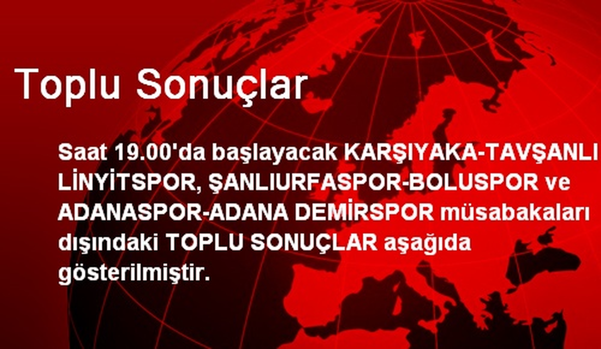Türkiye Futbol Maç Sonuçları