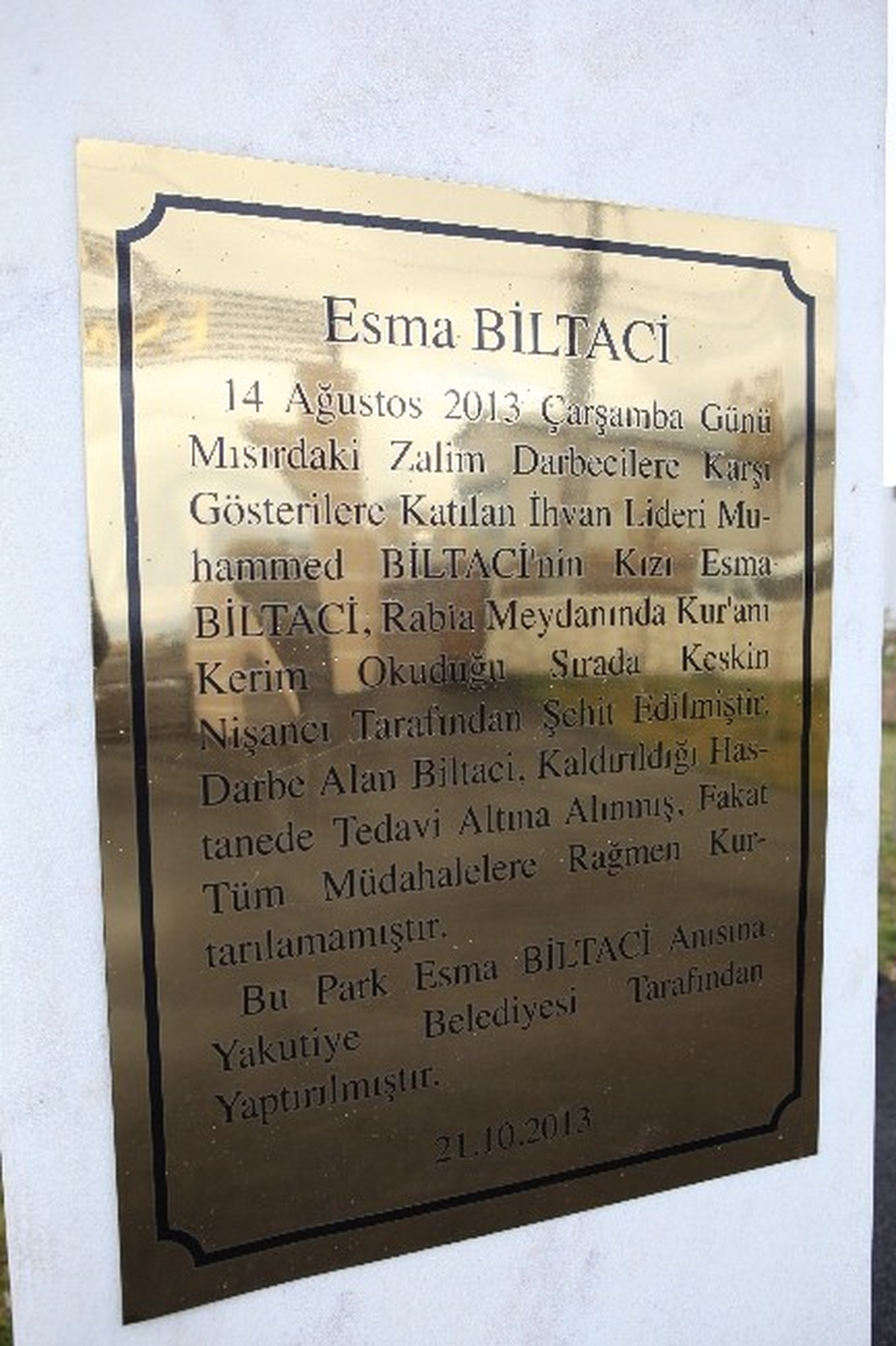 Yakutiye Belediyesi Esma\'nın Adını Parka Veriyor