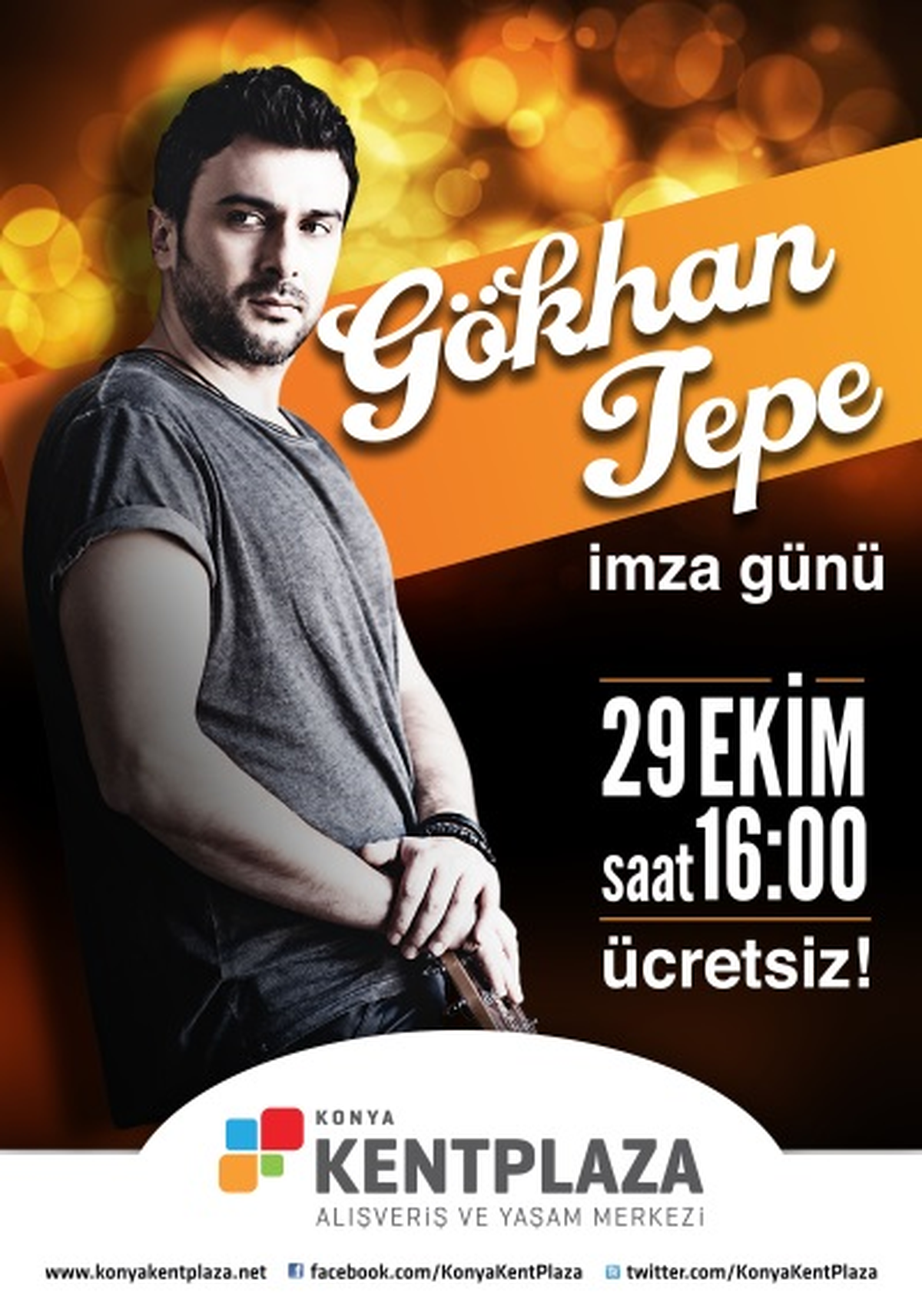 Gökhan Tepe, Cumhuriyet Bayramı\'nda Kentplaza\'da