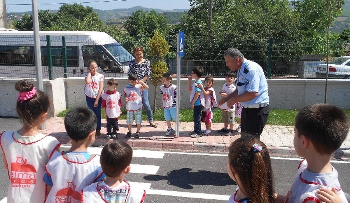 İlkadım\'da Anaokulu Öğrencilerine Trafik Eğitimi