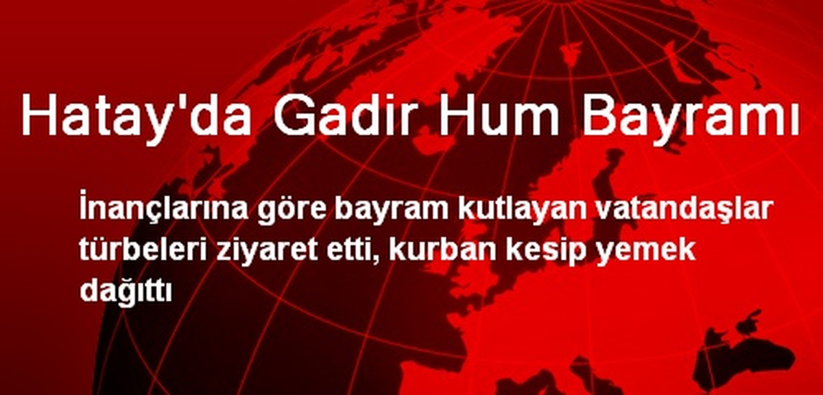 Hatay\'da Gadir Hum Bayramı