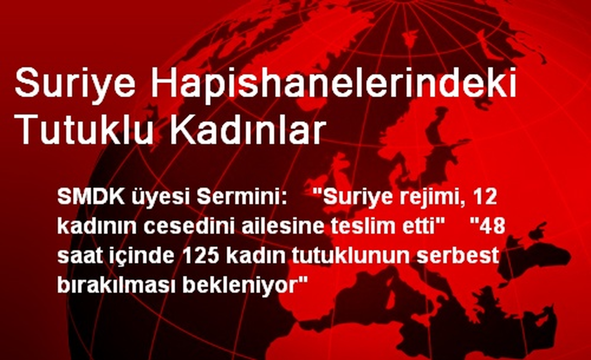 Suriye Hapishanelerindeki Tutuklu Kadınlar