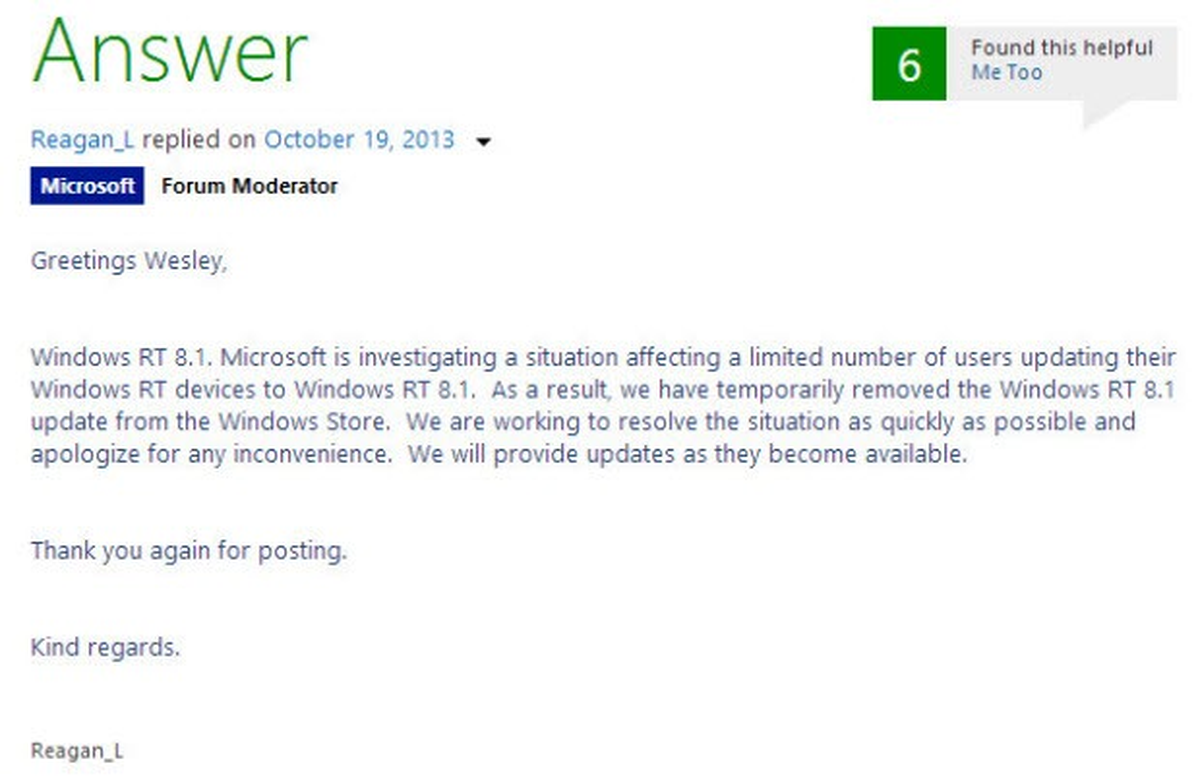 Windows 8.1 Geri Çekildi