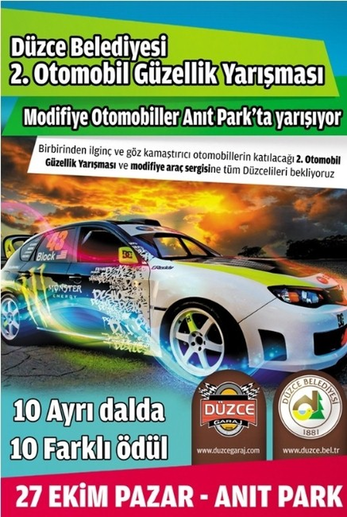 Düzce\'de Otomobil Güzellik Yarışması