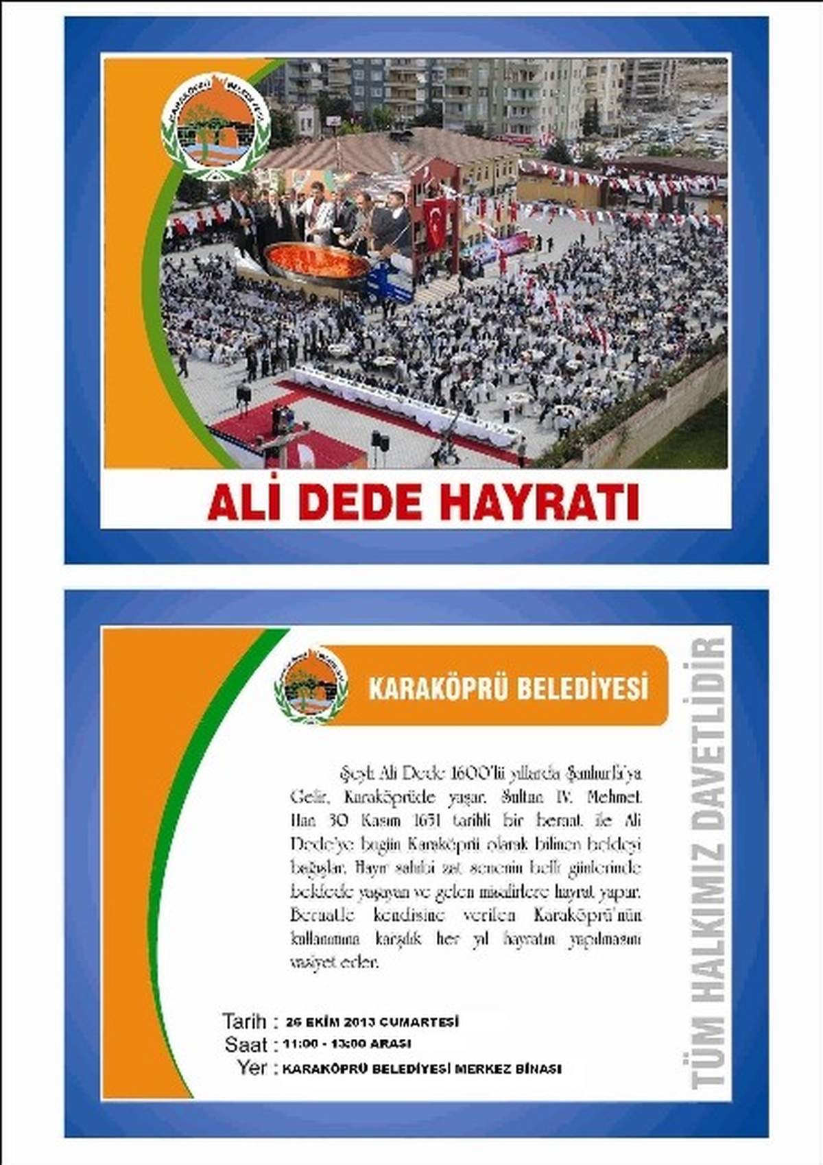Geleneksel Ali Dede Hayratı Başlıyor