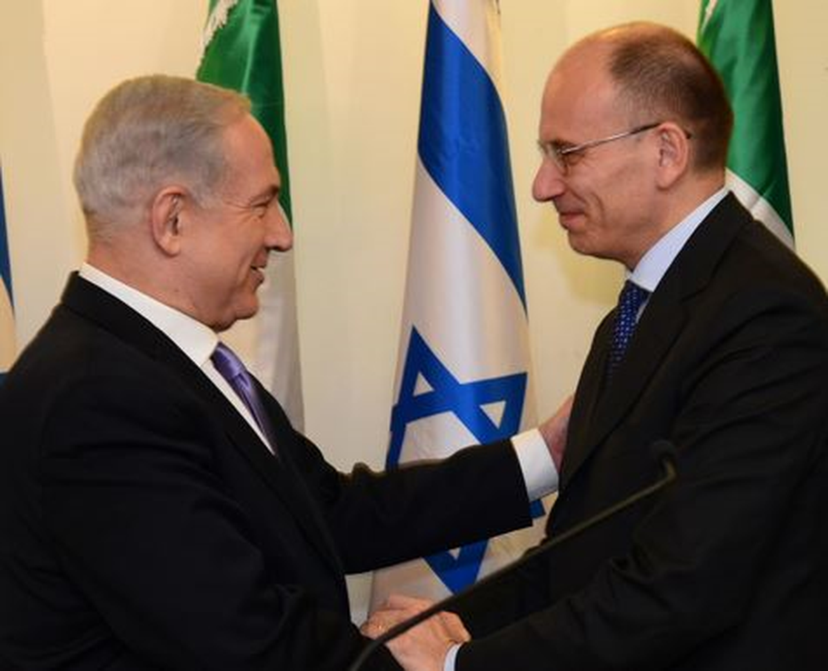 İtalya Başbakanı Letta, Mevkidaşı Netanyahu'yu Ağırladı