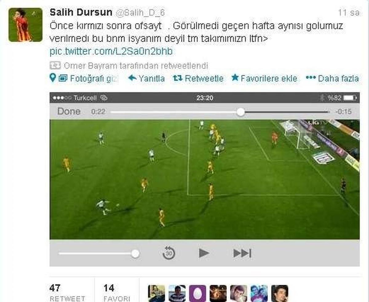 Kayserisporlu Salih Dursun İsyan Etti
