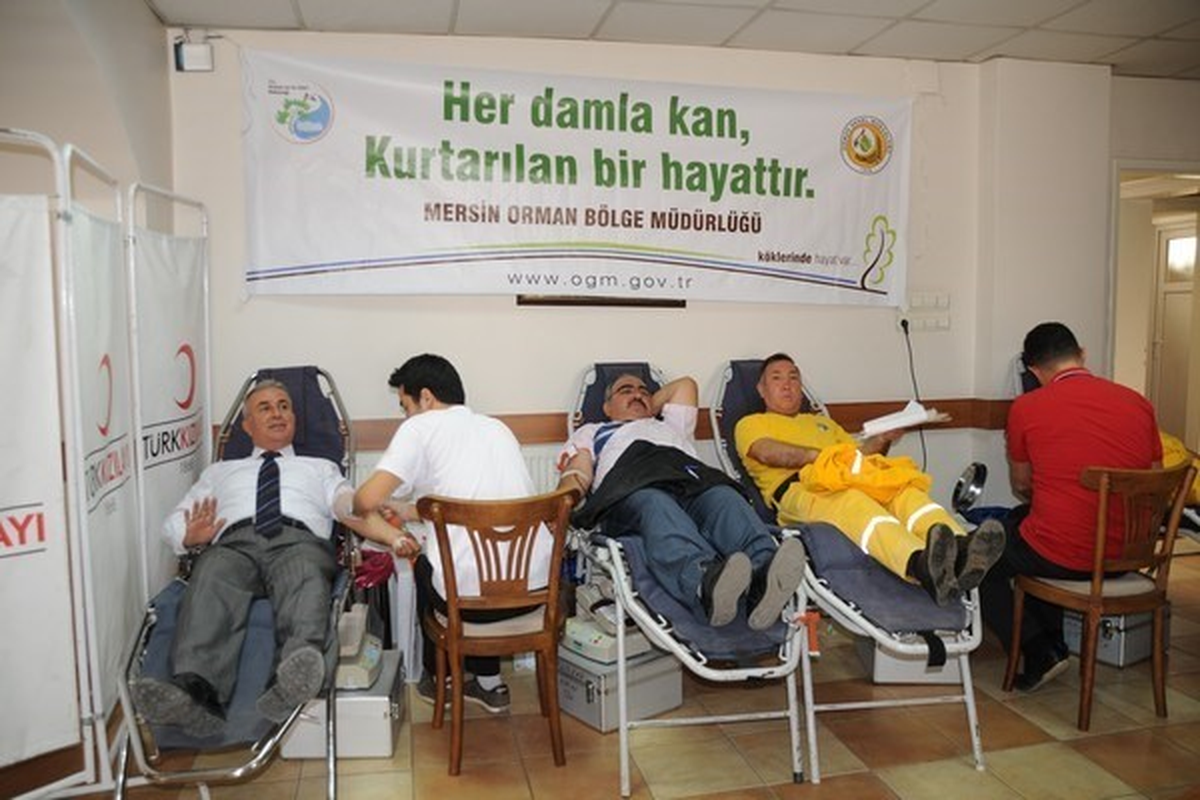 Mersin Orman Bölge Müdürlüğü\'nde Kan Bağışı