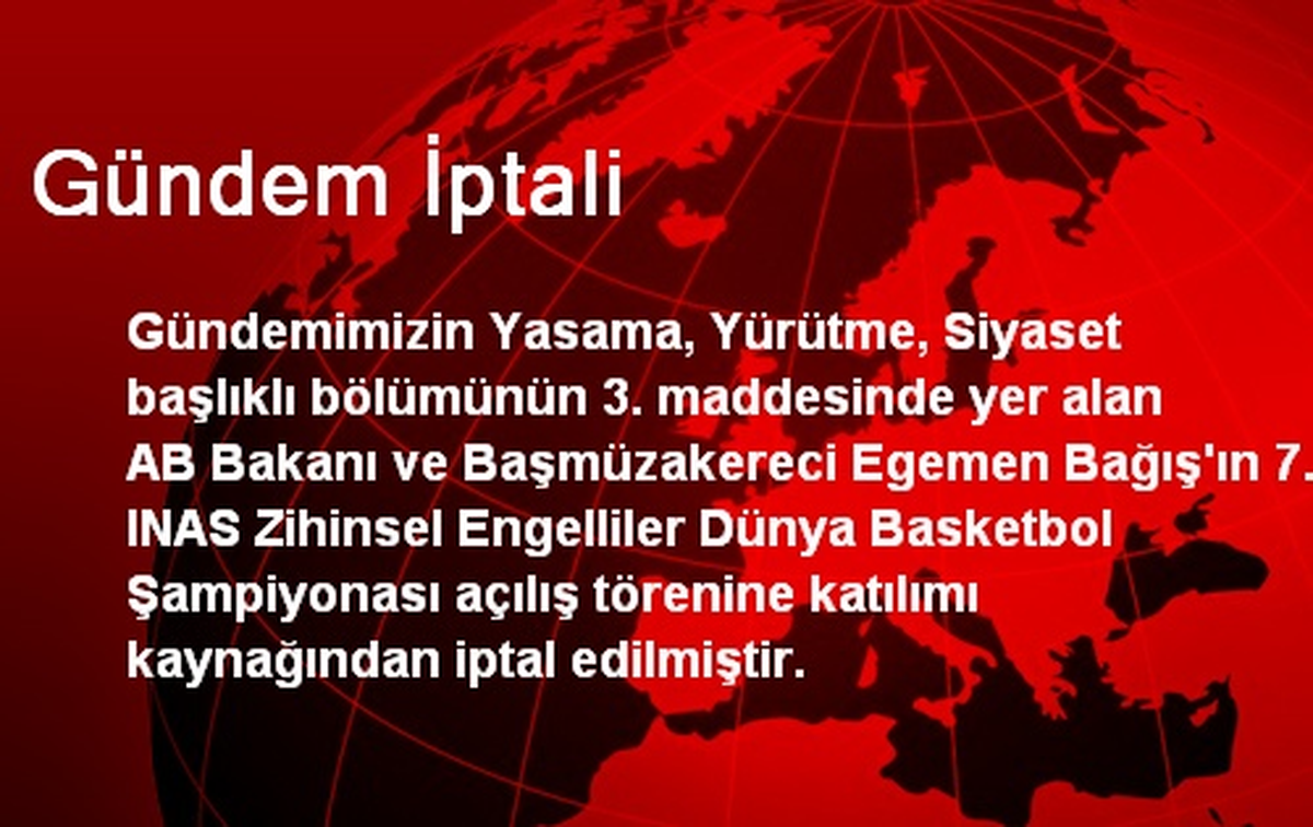 Gündem İptali