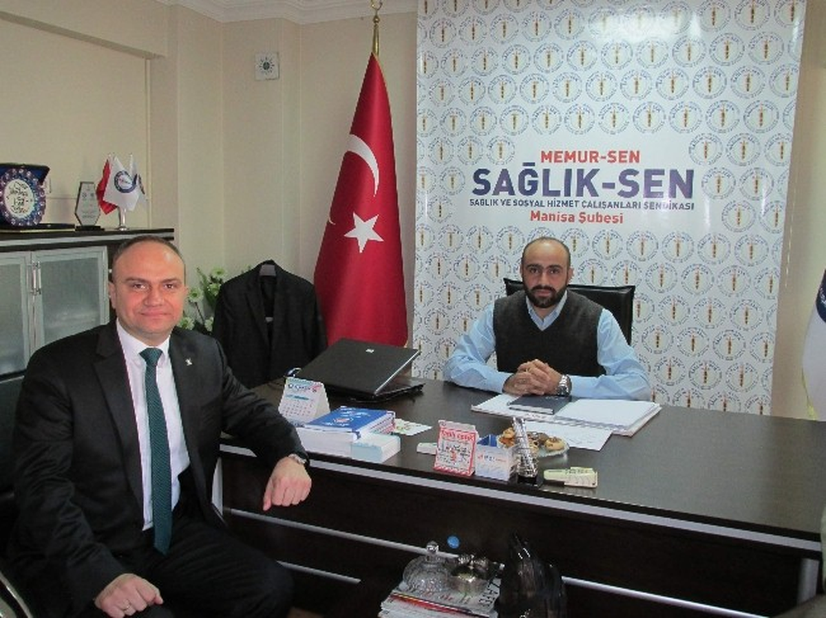 Aday Adayı Mersinli\'den Sağlık-Sen\'e Ziyaret