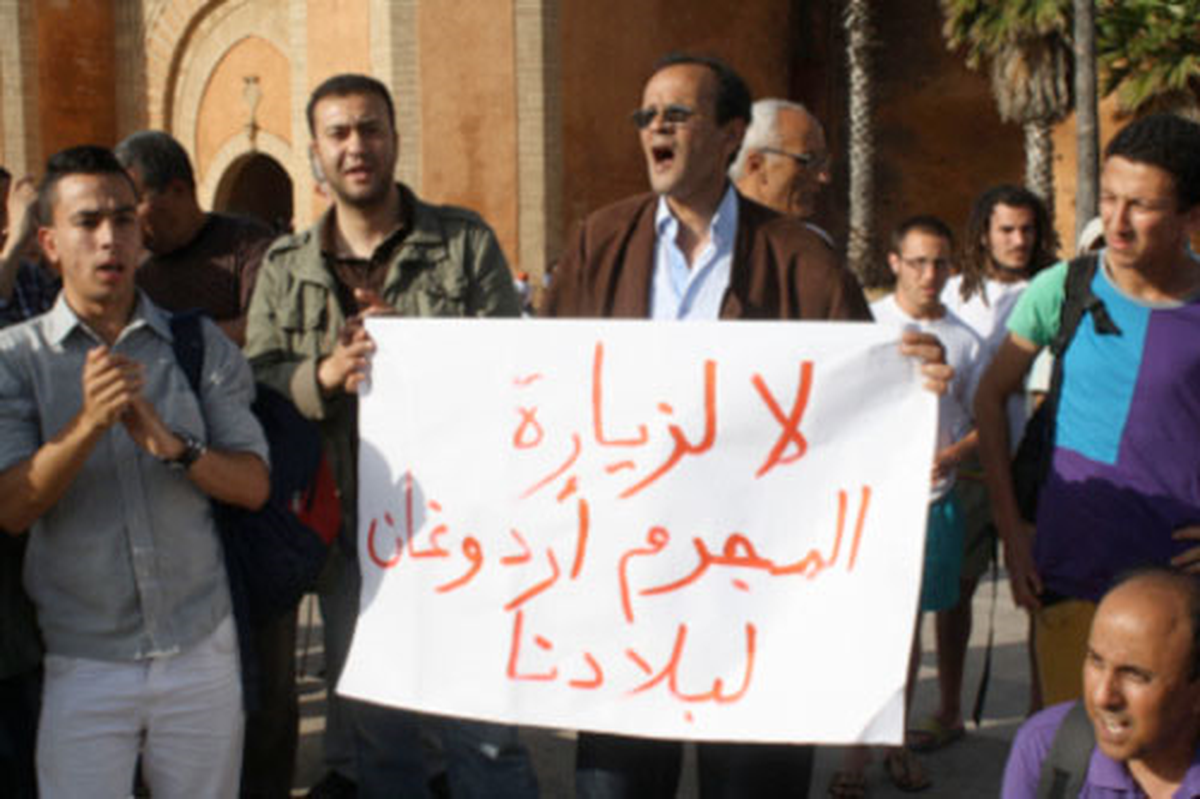 Fas\'ta İşsizlerden Protesto Eylemi