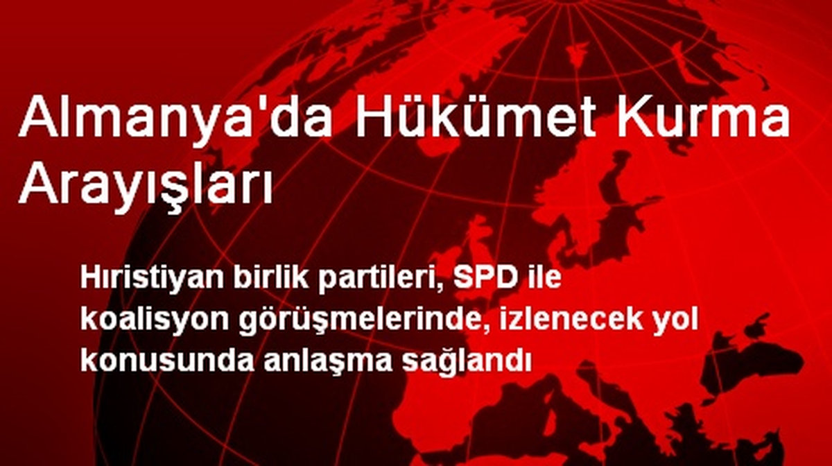 Almanya\'da Hükümet Kurma Arayışları