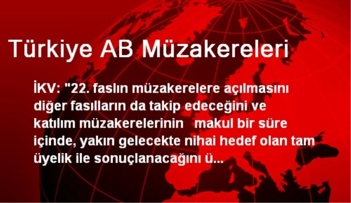 Türkiye AB Müzakereleri