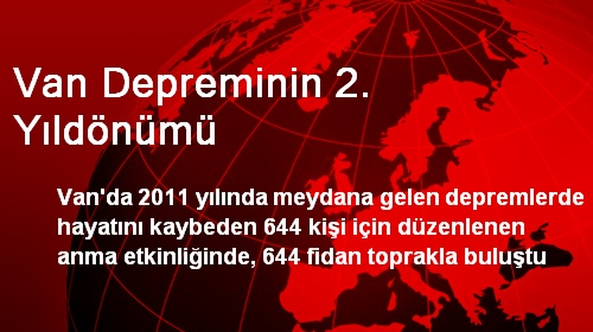 Van Depreminin 2. Yıldönümü